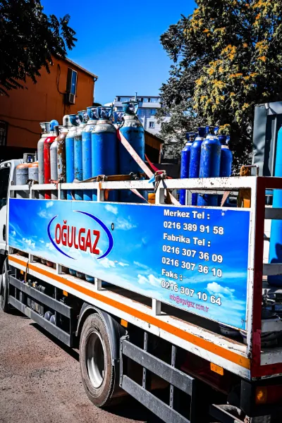 OĞULGAZ gaz tüpü dağıtım kamyonu